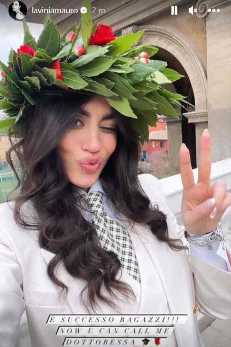 Lavia Mauro festeggia la laurea