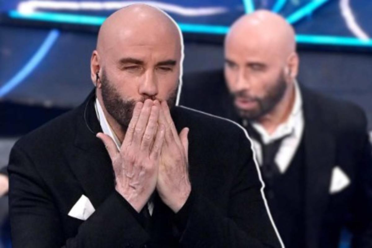 A Sanremo i fan notano la somiglianza tra John Travolta e un attore italiano