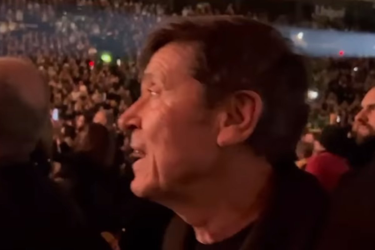 Gianni Morandi al concerto di Baglioni